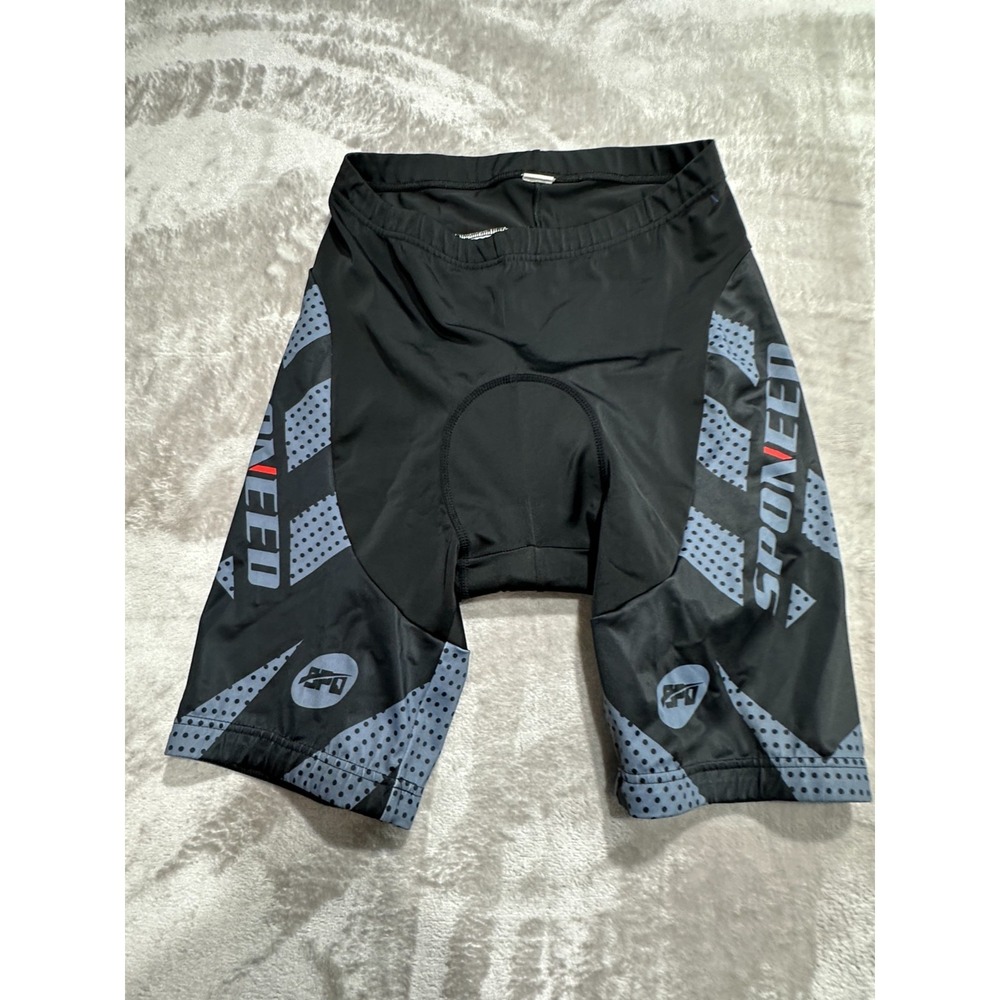 Sponeed Cycling Shorts Men's‎ Size XXL Black Blue Stretch Padded Biking Comfort